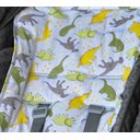Ver imagem 2 de Capa Para Carrinho De bebê Estampa de Dinossauro Cinza