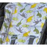Capa Para Carrinho De bebê Estampa de Dinossauro Cinza - 2