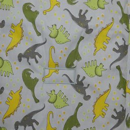 Capa Para Carrinho De bebê Estampa de Dinossauro Cinza - 4