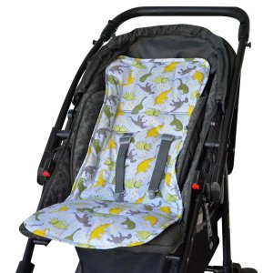 Capa Para Carrinho De bebê Estampa de Dinossauro Cinza