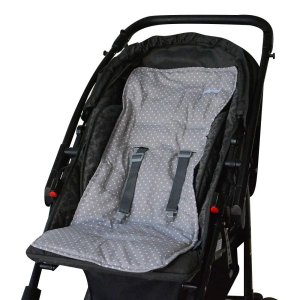 Capa Para Carrinho De Bebe Estampa de Estrela Cinza