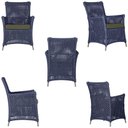 Ver imagem 3 de 4 Poltronas e 1 Mesa Igapó Alumínio Fendi Corda Náutica E13 Azul