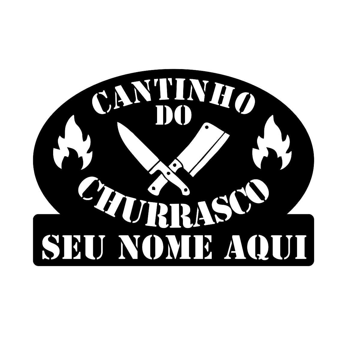 Placa Quadro Cantinho do Churrasco Personalizada Mdf 45x32cm