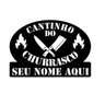 Placa Quadro Cantinho do Churrasco Personalizada Mdf 45x32cm - 1