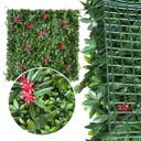 Ver imagem 1 de 2,5m² Composição Parede Verde Artificial Premium 3d Proteção Uv Painel Luxo Permanente