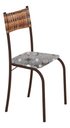 Ver imagem 2 de Kit 6 Cadeiras Atlanta Corino Paraopeba e Rattan Carvalho Tubo Marrom Cafe