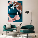 Ver imagem 2 de Quadro Abstrato Camuflado -- BR ARTES Pequeno 60x40