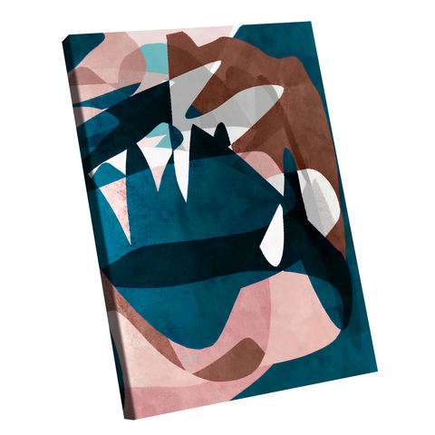 Quadro Abstrato Camuflado -- BR ARTES Pequeno 60x40