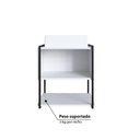 Ver imagem 4 de Gabinete para Banheiro Industrial Suspenso 50 cm com 1 Porta e Cuba - Preto/Branco