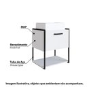 Ver imagem 2 de Gabinete para Banheiro Industrial Suspenso 50 cm com 1 Porta e Cuba - Preto/Branco