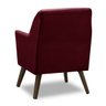 Poltrona Decorativa Retrô Recepção Magali Veludo Roxo Lansofbr Lansof Brasil - 5