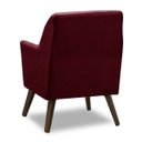Ver imagem 5 de Poltrona Decorativa Retrô Recepção Magali Veludo Roxo Lansofbr Lansof Brasil