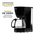 Ver imagem 7 de Cafeteira Britânia 32 Cafés Jarra de Vidro 1,2L BCF32C 220V