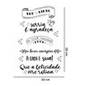Adesivo de Parede Frase Felicidade e Rotina *ATENÇÃO AS MEDIDAS*: 32 x 50 cm - 2