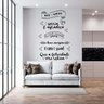 Adesivo de Parede Frase Felicidade e Rotina *ATENÇÃO AS MEDIDAS*: 32 x 50 cm - 1