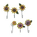 Ver imagem 1 de Gancho de Ferro Triplo Flores para Chapeu Bolsa Bone Enfeite Pendura Sortido Kit com 2
