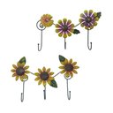 Ver imagem 2 de Gancho de Ferro Triplo Flores para Chapeu Bolsa Bone Enfeite Pendura Sortido Kit com 2