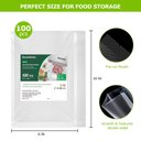 Ver imagem 2 de Sacos Seladora a Vácuo Bonsenkitchen 100 Unidades, 15x25cm, Bpa-free