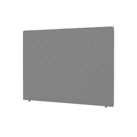 Cabeceira Camponesa Plus Casal 1400mm Linho Cinza - Simbal