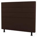 Ver imagem 2 de Cabeceira Cama Box Casal Malik 140cm Sintético Marrom - Abmaza