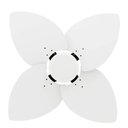 Ver imagem 4 de Ventilador de Teto Com Controle Remoto Natuvent Dahlia No Light 4 Pás Madeira Branco 220v