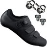 Sapatilha Speed Ciclismo Shimano Sh - RP400 + Pedal Promend R95 Look - PRETO - 43 BR / 45 EUR - 1