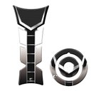 Ver imagem 1 de Kit Adesivo Resinado Protetor Tanque e Bocal Moto Yamaha Diapasão Prata Cobra Motoparts Kit Protetor