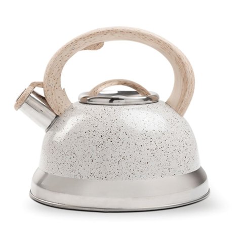 Chaleira Roma Inox 2,7L com Apito Compatível com Fogões de Indução Vanilla