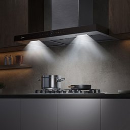 Coifa de Parede Smart Pro Touch Midea 90cm Mh90m77at22mw1 - 127v - 6