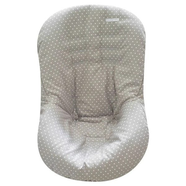Capa de Bebe Conforto Tecido de Estampa de Estrelas Cinza - 2