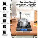 Ver imagem 4 de Vbgk Induction Cooktop 1800w, Portátil, 9 Níveis, Controle Touch, 110v