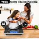 Ver imagem 2 de Vbgk Induction Cooktop 1800w, Portátil, 9 Níveis, Controle Touch, 110v