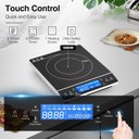 Ver imagem 6 de Vbgk Induction Cooktop 1800w, Portátil, 9 Níveis, Controle Touch, 110v