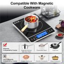 Ver imagem 5 de Vbgk Induction Cooktop 1800w, Portátil, 9 Níveis, Controle Touch, 110v
