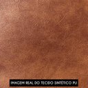 Ver imagem 5 de Poltrona Sala Pé Metal Preto Kit 2 Ana Sintético Pu Nozes - Ibiza