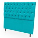 Ver imagem 4 de Cabeceira Estofada com Capitonê para Cama de Casal 160 Mirage Suede