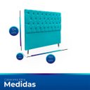 Ver imagem 6 de Cabeceira Estofada com Capitonê para Cama de Casal 160 Mirage Suede