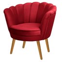 Ver imagem 6 de Kit Duas Poltronas Pétala em Sued Premium Vermelho Sua Casa Decorações