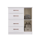 Ver imagem 2 de Cômoda Caribe 508 4gav 1pts Branco Flex C/pé Cod: 676.023