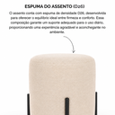 Ver imagem 4 de Kit 02 Puff Siena 45cm Decorativo Puffe Banqueta Tecido Linho