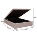 Ver imagem 2 de Base Cama Box Baú Casal para Colchão 138x188cm Multimóveis Cr35239 Bege