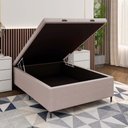 Ver imagem 4 de Base Cama Box Baú Casal para Colchão 138x188cm Multimóveis Cr35239 Bege