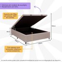 Ver imagem 3 de Base Cama Box Baú Casal para Colchão 138x188cm Multimóveis Cr35239 Bege
