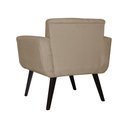 Ver imagem 4 de Kit 02 Poltronas Decorativa Sala e Recepção Giovanna Suede Cappuccino - DL Decor