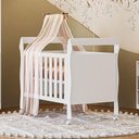 Ver imagem 6 de Berço Americano Mini Cama Soninho com Guarda Roupa Olimpia com Espelho Branco Flex - Móveis Albatroz