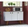 Armário De Châo Buffet Decorativa Branco Multiuso AJL STORE - 4