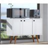 Armário De Châo Buffet Decorativa Branco Multiuso AJL STORE - 3