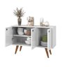 Armário De Châo Buffet Decorativa Branco Multiuso AJL STORE - 2