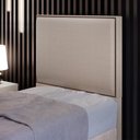 Ver mais imagens de Cabeceira Cama Box Solteiro Com Tachas 100 Cm Linho Cru