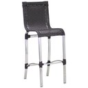Ver imagem 2 de Kit 4 Banquetas em Alumínio e Fibra Sintética Haiti para Cozinha, Edícula Trama
